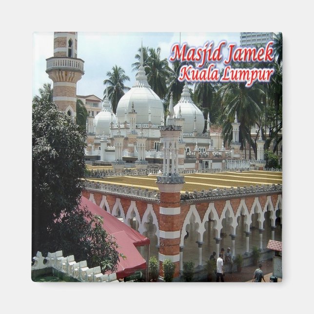 MY009 MASJID JAMEK Kuala Lumpur, Malaysia Magnet (Framsidan)
