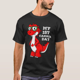 My 1st Canada Day Funny Maple Löv Canadian Flagga T Shirt