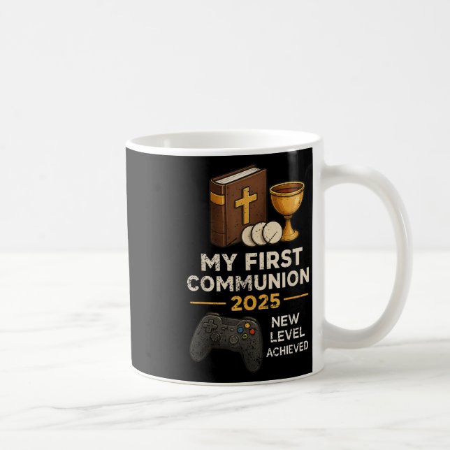 My 1st First Communion 2025 Video Game Catholic Bo Kaffemugg (Höger)