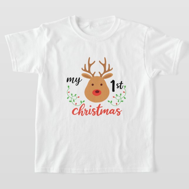 MY 1ST MERRY CHRISTMAS T-Shirt (Laydown)