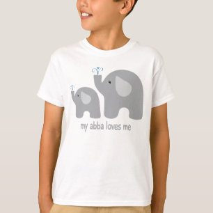 My Abba Kärlek Me - Cute Elephant Shirt för barn T
