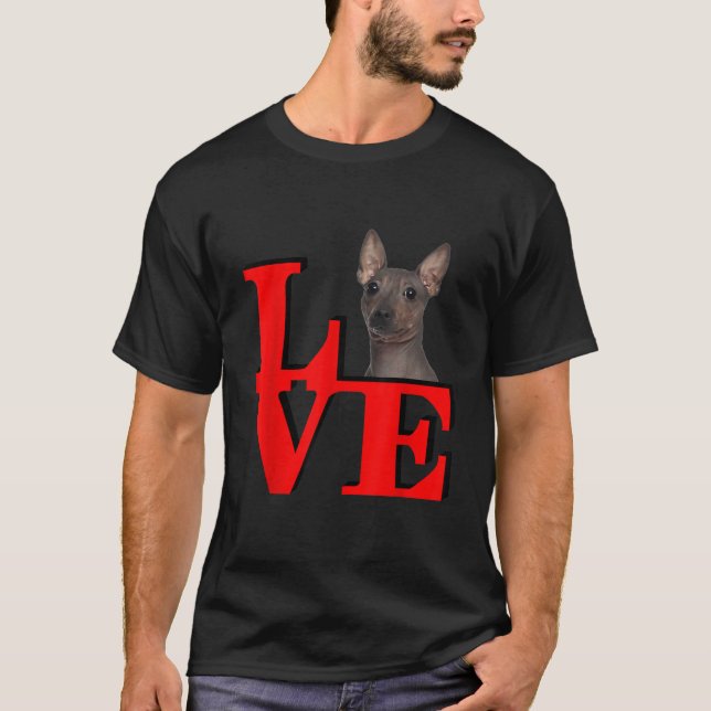 My American Hairless Terrier Kärlek Park T Shirt (Framsida)