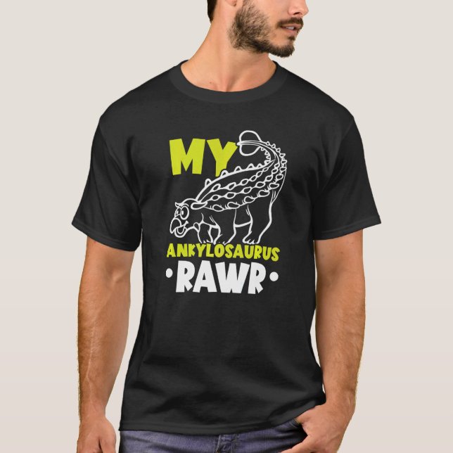 My Ankylosaurus Rawr Future Paleontologist Dinosau T Shirt (Framsida)
