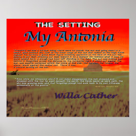 My Antonia Setting Poster