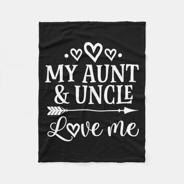 My Aunt And Uncle Love Me Niece  Fleecefilt (Framsidan)