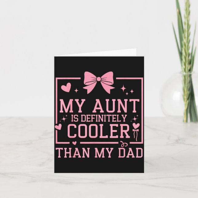 My Aunt Is Definitely Cooler Than My Dad Niece Nep Kort (Framsida)