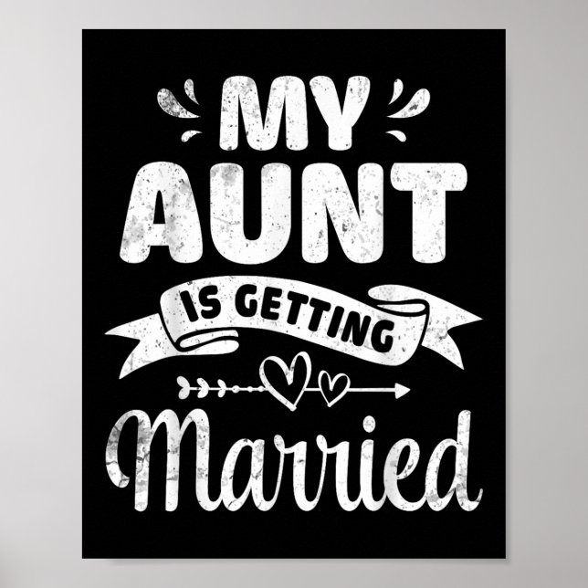 My Aunt Is Getting Married Wedding Marry Uncle Nie Poster (Framsidan)