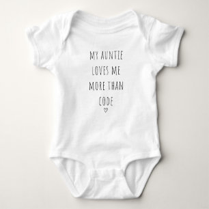 My Auntie Kärlek Me more than code Cute Developer T Shirt