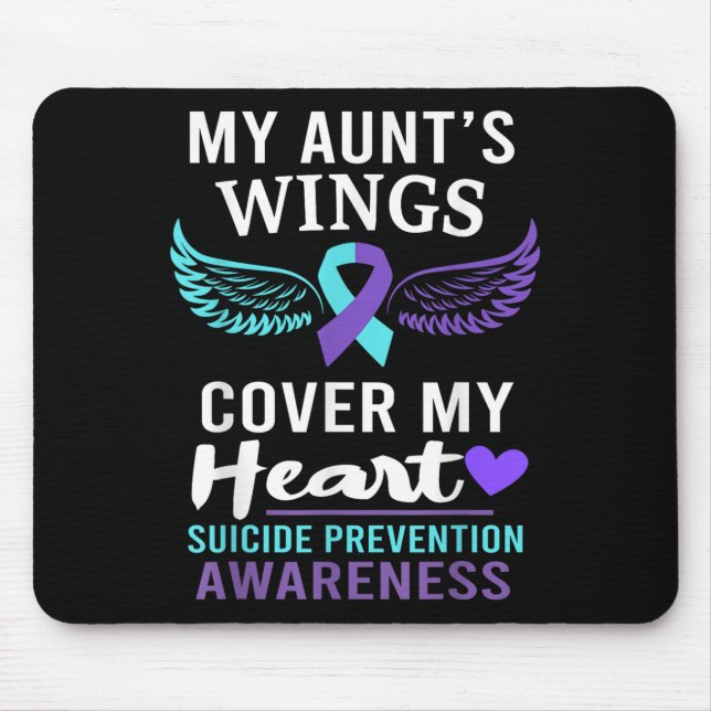 My Aunt's Wings Cover Heart Suicide Awareness Ribb Musmatta (Framsidan)