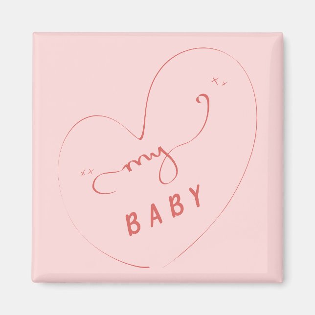 My Baby Magnet | Cute Magnet för par (Framsidan)