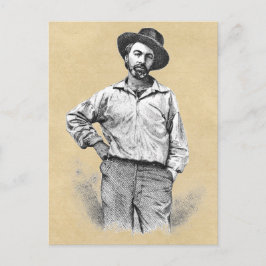 "My Barbaric Yawp" Walt Whitman Quote Vykort