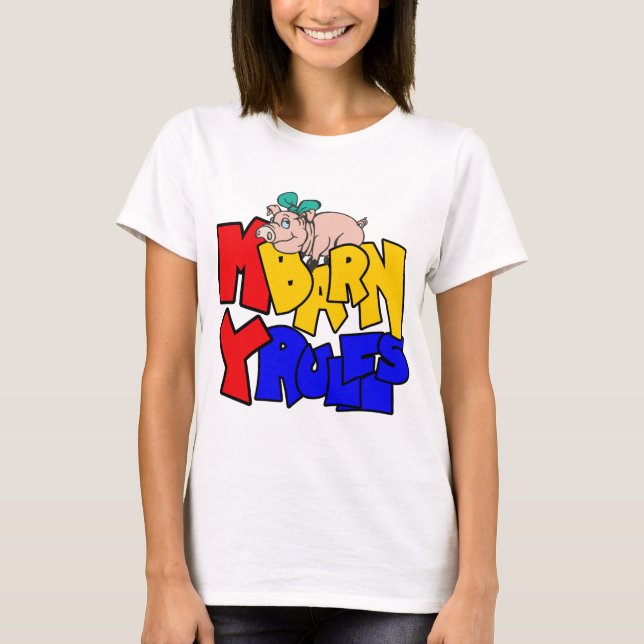 My Barn My Regler Gris T-shirt (Framsida)