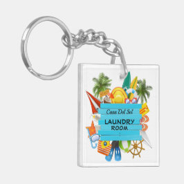My Beach House Keychains - se Båda sidor