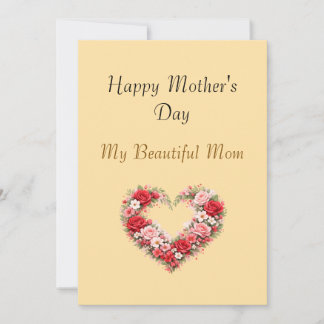 My Beautiful Mom Mother’s Day Card Julkort