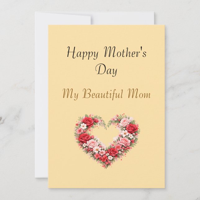 My Beautiful Mom Mother’s Day Card Julkort (Framsida)