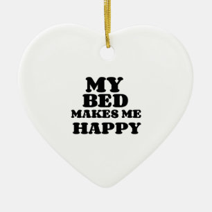 MY BED GER MIG LYCKLIG JULGRANSPRYDNAD KERAMIK