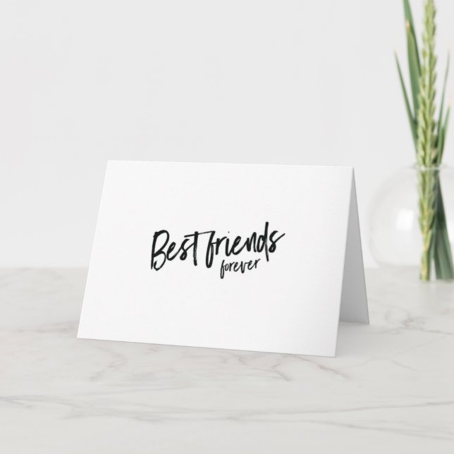 "MY BEST DAM FRIEND FOREVER" BIRTHDAY-KORT KORT (Framsida)