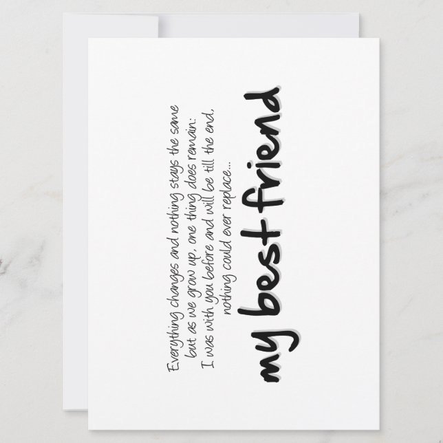 My best friend (Framsida)