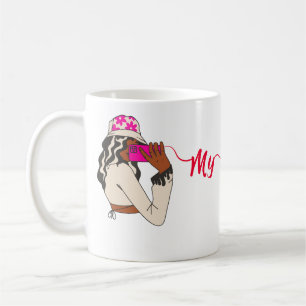 My Bestie Call Mugg - Flickor chattdesign