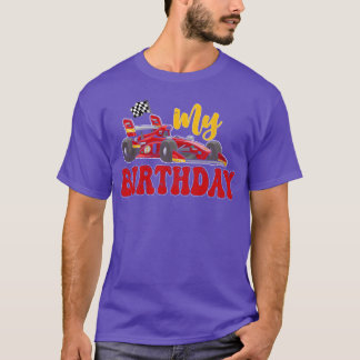 My Birthday Race Car retro T Shirt