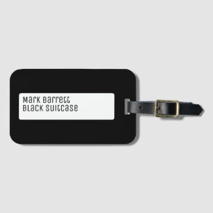 My Black Suitcase Bagagebricka