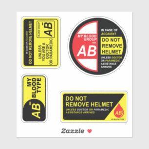 My Blood Type AB MInus Stickers Pack Klistermärken