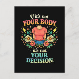 My Body, My Choice Vykort