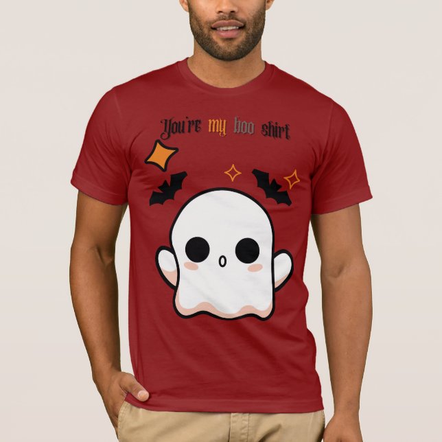 "My Boo" Gothic Halloween Ghost T-Shirt - Spooky C (Framsida)