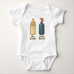 My Bottle, Dad's Bottle T Shirt<br><div class="desc">You feed the baby. You feed the beast. One bottle is for midnight cries, the other for midnight runs. And guess what? They both require burping. This lit fit celebrates the beautiful symmetry between diapers and drag strips. Because real parenting means passing on values like horsepower, torque, and the importance...</div>