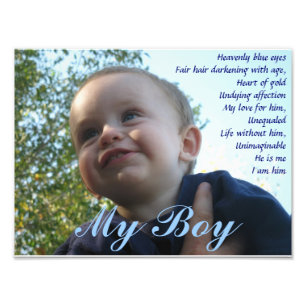 My Boy Photo Print Fototryck
