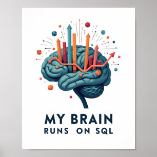 My Brain Springa på SQL - Data Team Poster