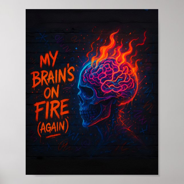 My Brain's on Fire (Again) Poster (Framsidan)