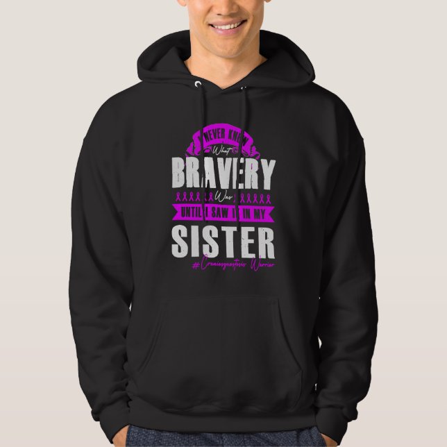 My BRAVERY SISTER Craniosynostosis Warrior Hoodie (Framsida)