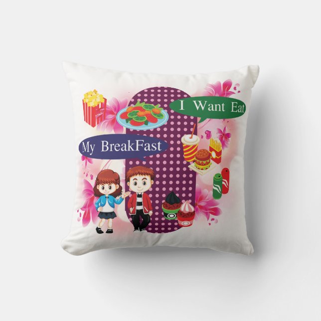 My Breakfast Pillow Kudde (Framsida)
