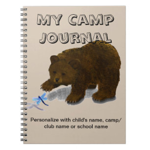 "My Camp Journal" Spiral Anpassningsbar Journal bä Anteckningsbok Med Spiral