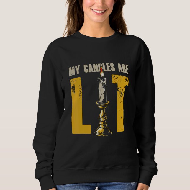 My Candles Are Lit Candle making Making candles T Shirt (Framsida)