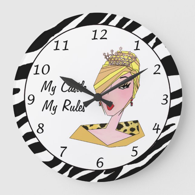 "My Castle, My Regler" DIVA Clock Stor Klocka (Framsida)