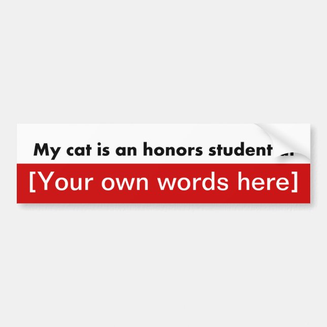 my-cat-is-an-honors-student-at-template bildekal (Framsidan)