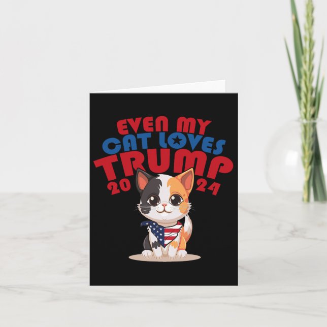 My Cat Kärlek Trump 2024 2 Kort (Framsida)