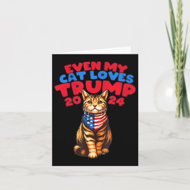 My Cat Kärlek Trump 2024 Kort (Framsida)