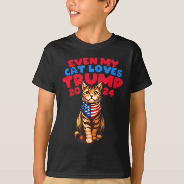 My Cat Kärlek Trump 2024 T Shirt (Framsida)