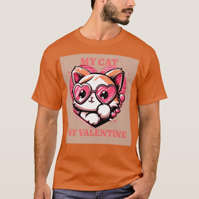 MY CAT MY VALENTINE T SHIRT (Framsida)