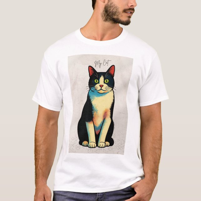 My cat Tshort T Shirt (Framsida)