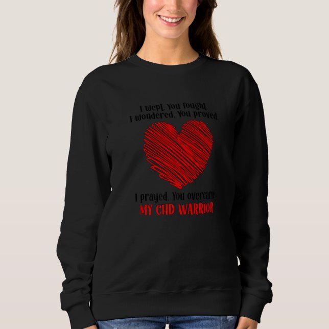 My CHD Warrior Mom Congenital Heart Disease CHD Mo T Shirt (Framsida)