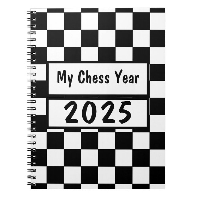 My Chess Year 2025, bärbar dator Anteckningsbok (Framsidan)