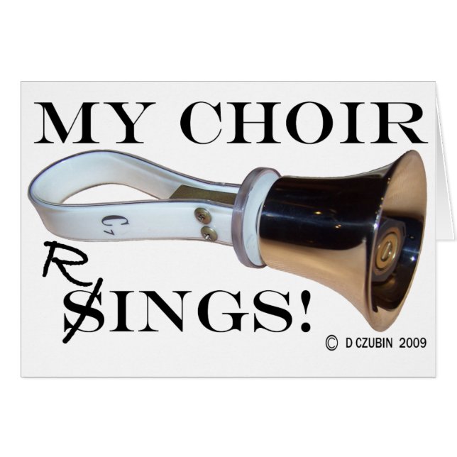 My Choir Ringar Hälsningskort (Framsidan Horizontal)