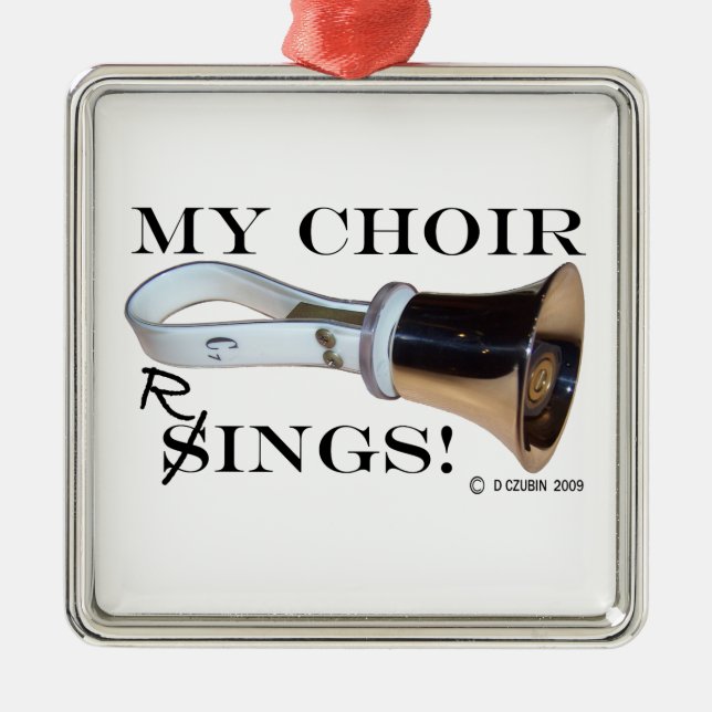 My Choir Ringar Julgransprydnad Metall (Framsidan)