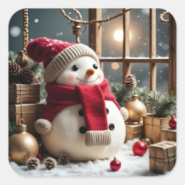 My Christmas Fyrkantigt Klistermärke