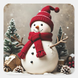 My Christmas  Fyrkantigt Klistermärke