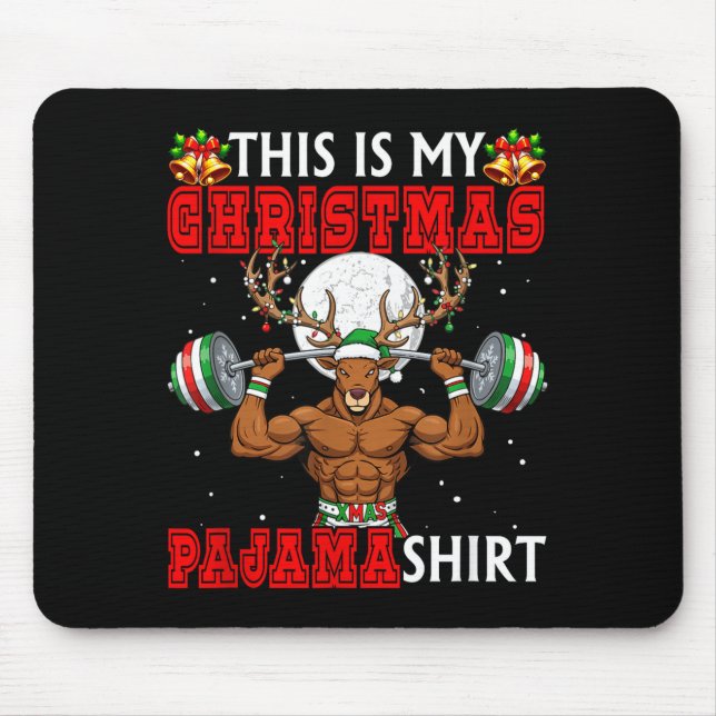 My Christmas Pajama Shirt Reindeer Muscle Weightli Musmatta (Framsidan)